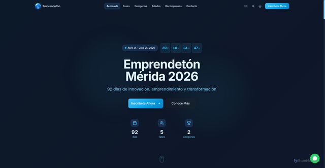 Security scan screenshot of https://emprendeton.global/