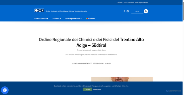 Security scan screenshot of https://spid.chimicifisicitaa.org/