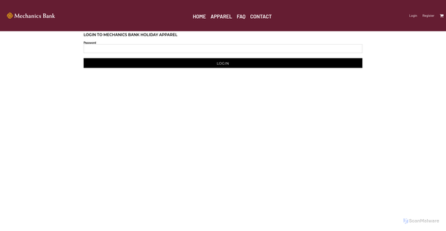 Security scan screenshot of https://mechanicsbankholidayapparel.secure-decoration.com