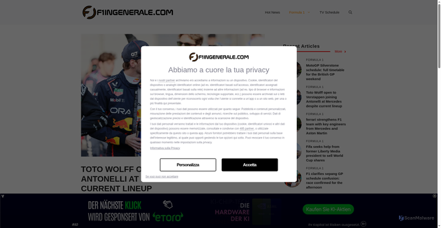 Security scan screenshot of https://f1ingenerale.com/en/f1/toto-wolff-open-to-verstappen-joining-antonelli-at-mercedes-despite-current-lineup/