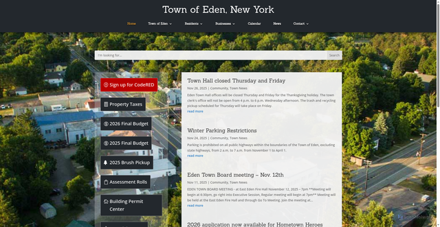 Security scan screenshot of https://edenny.gov/