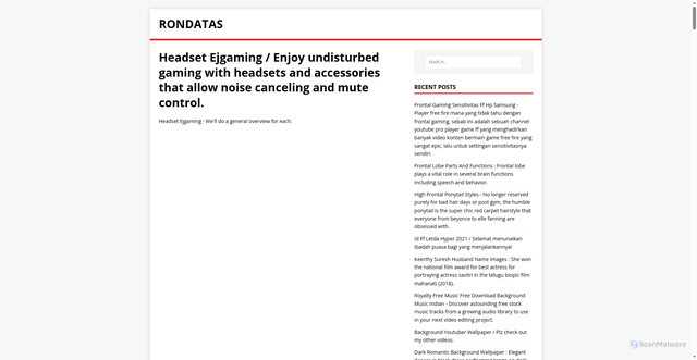 Security scan screenshot of https://sataron.pages.dev/posts/headset-ejgaming/