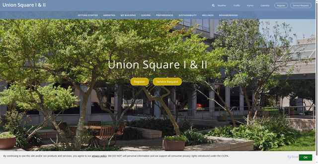 Security scan screenshot of https://unionsquaretenants.com/