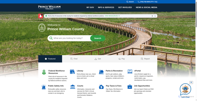Security scan screenshot of https://www.pwcva.gov/