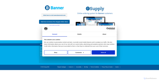 Security scan screenshot of https://www.supplies-team.co.uk