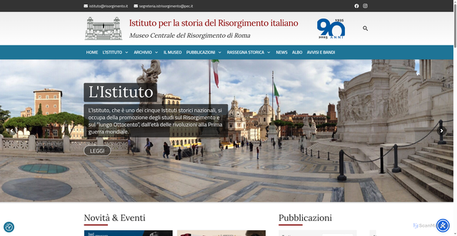 Security scan screenshot of https://www.risorgimento.it