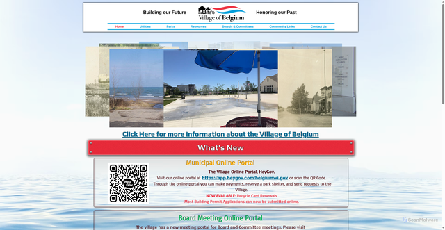 Security scan screenshot of https://www.belgiumwi.gov/