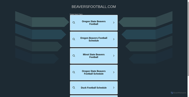 Security scan screenshot of http://www.beaversfootball.com/