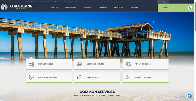 Security scan screenshot of https://www.cityoftybee.org/