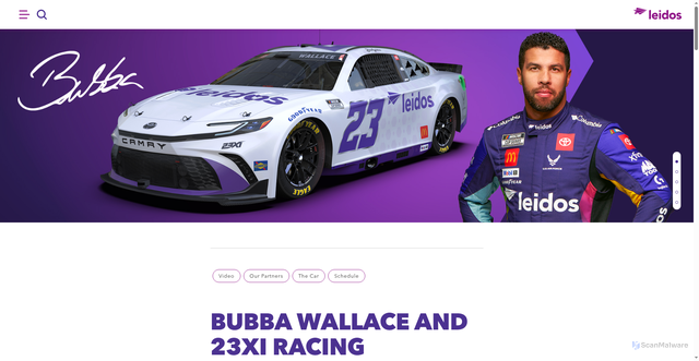 Security scan screenshot of https://www.leidos.com/bubba