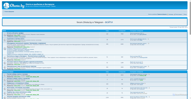Security scan screenshot of https://forum.ohota.by