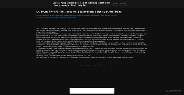 Security scan screenshot of https://roommateratinghugo-xa285gtyfr.edgeone.app/14247-dc-young-flys-partner-jacky-oh-beauty-brand-sales-soar-after-death.html