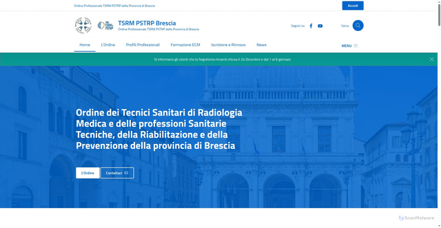 Security scan screenshot of https://tsrm-pstrp.brescia.it/
