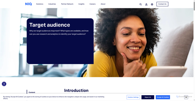 Security scan screenshot of https://nielseniq.com/global/en/info/target-audience/
