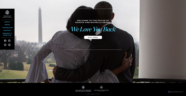 Security scan screenshot of https://barackobama.com/