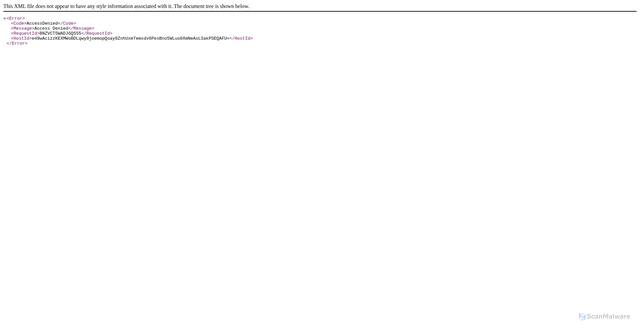 Security scan screenshot of https://franklin-assets.s3.amazonaws.com