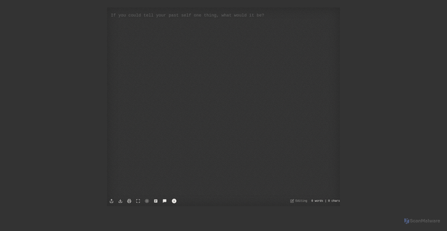 Security scan screenshot of https://blankpage-4nm.pages.dev/notepad/