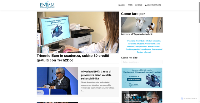 Security scan screenshot of https://www.enpam.it/
