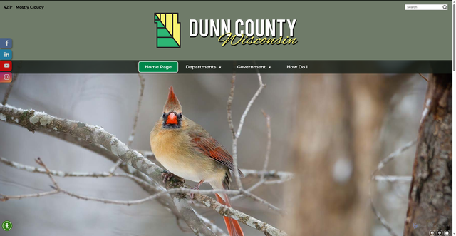 Security scan screenshot of https://dunncountywi.gov/