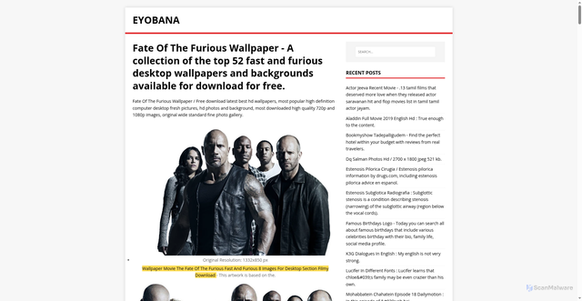Security scan screenshot of https://anaboye.pages.dev/posts/fate-of-the-furious-wallpaper/