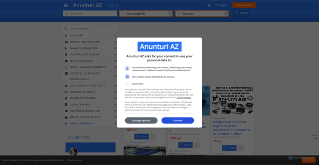 Security scan screenshot of https://aaz.ro