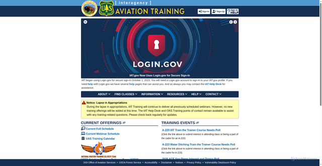 Security scan screenshot of https://www.iat.gov/
