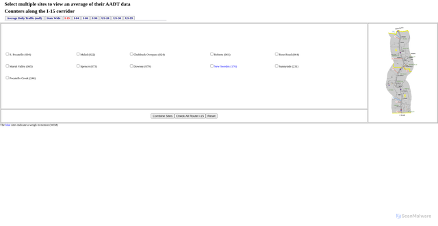 Security scan screenshot of apps.itd.idaho.gov