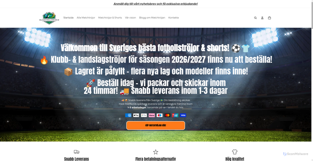 Security scan screenshot of https://xn--billigafotbollstrjor-kbc.se