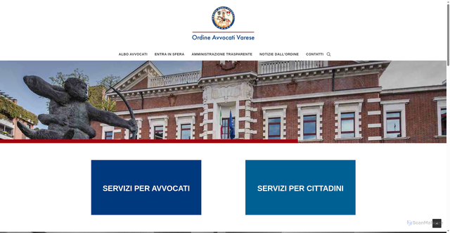 Security scan screenshot of https://www.ordineavvocativarese.it/
