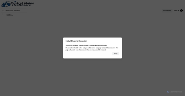 Security scan screenshot of https://cmh.printercloud.com