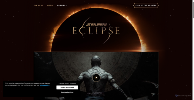 Security scan screenshot of https://www.starwarseclipse.com/
