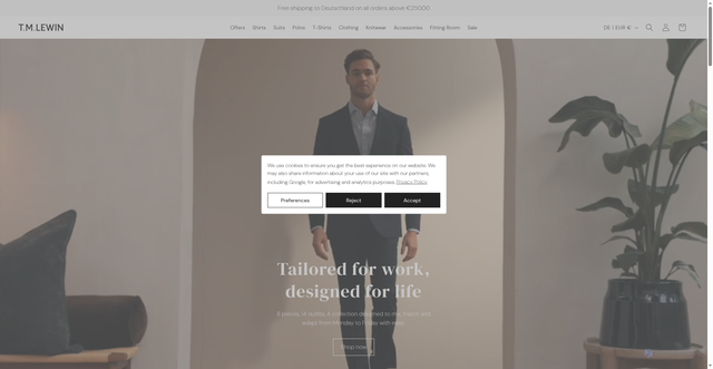 Security scan screenshot of https://tmlewin.co.uk