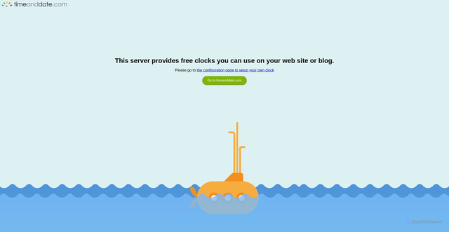 Security scan screenshot of https://freesecure.timeanddate.com