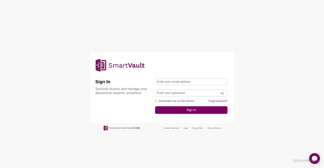 Security scan screenshot of https://svportal000.smartvault.com