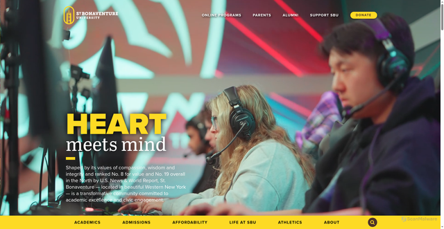 Security scan screenshot of https://www.sbu.edu/