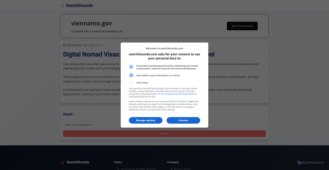 Security scan screenshot of https://viennamo.gov/