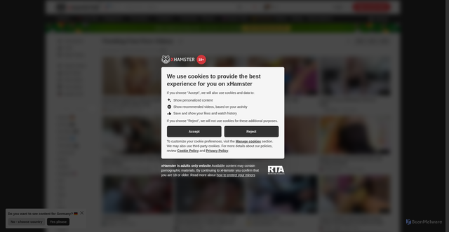 Security scan screenshot of https://xhsweet.life