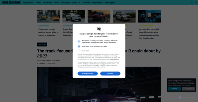 Security scan screenshot of https://www.topgear.com.ph/news/car-news/honda-civic-type-r-hrc-possible-2027-debut-a6938-20260910