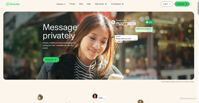 Security scan screenshot of https://whatsapp-plus.net