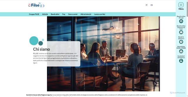 Security scan screenshot of https://www.filse.it/it/