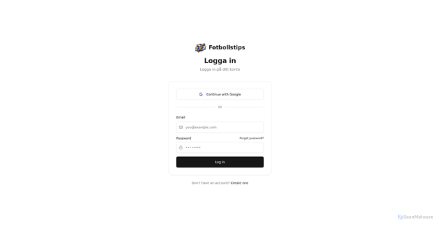 Security scan screenshot of https://fotbollstips.se