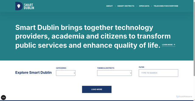 Security scan screenshot of https://smartdublin.ie/