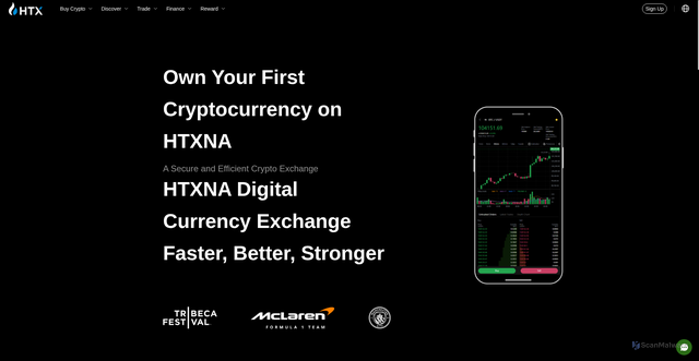 Security scan screenshot of https://htxnadf.top/