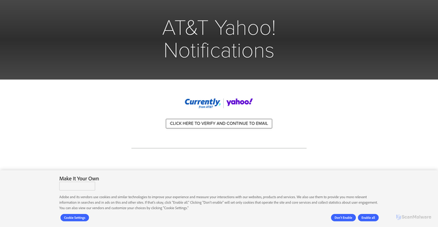 Security scan screenshot of https://new.express.adobe.com/webpage/QWoUOXhpy7d9r