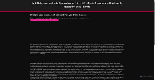 Security scan screenshot of https://pikejudgeblog-dpn8knmrw4nu.edgeone.app/10-signs-your-teeth-arent-as-healthy-as-you-think-they-are.html