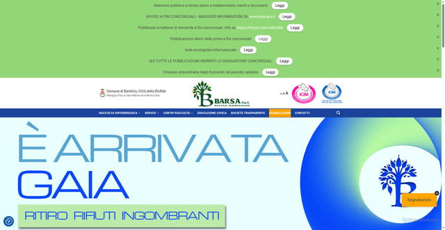Security scan screenshot of https://www.barsa.it/