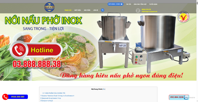 Security scan screenshot of https://noiphosaigon.com