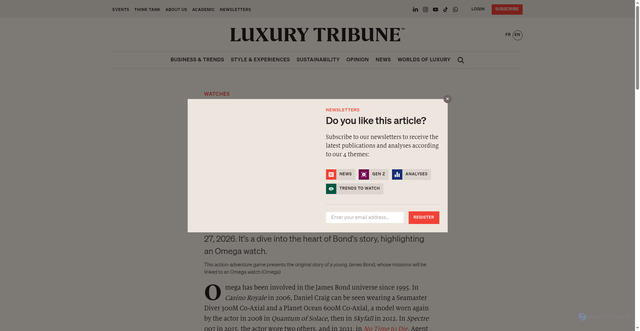 Security scan screenshot of https://www.luxurytribune.com/en/omega-at-the-heart-of-a-james-bond-video-game