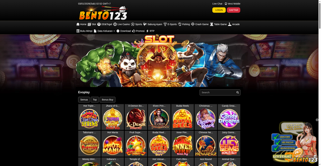 Security scan screenshot of https://ndxx1-bento123.com/desktop/game/slot/evoplay