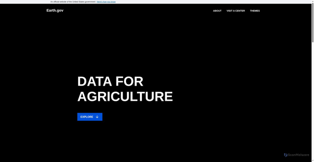 Security scan screenshot of https://earth.gov/
